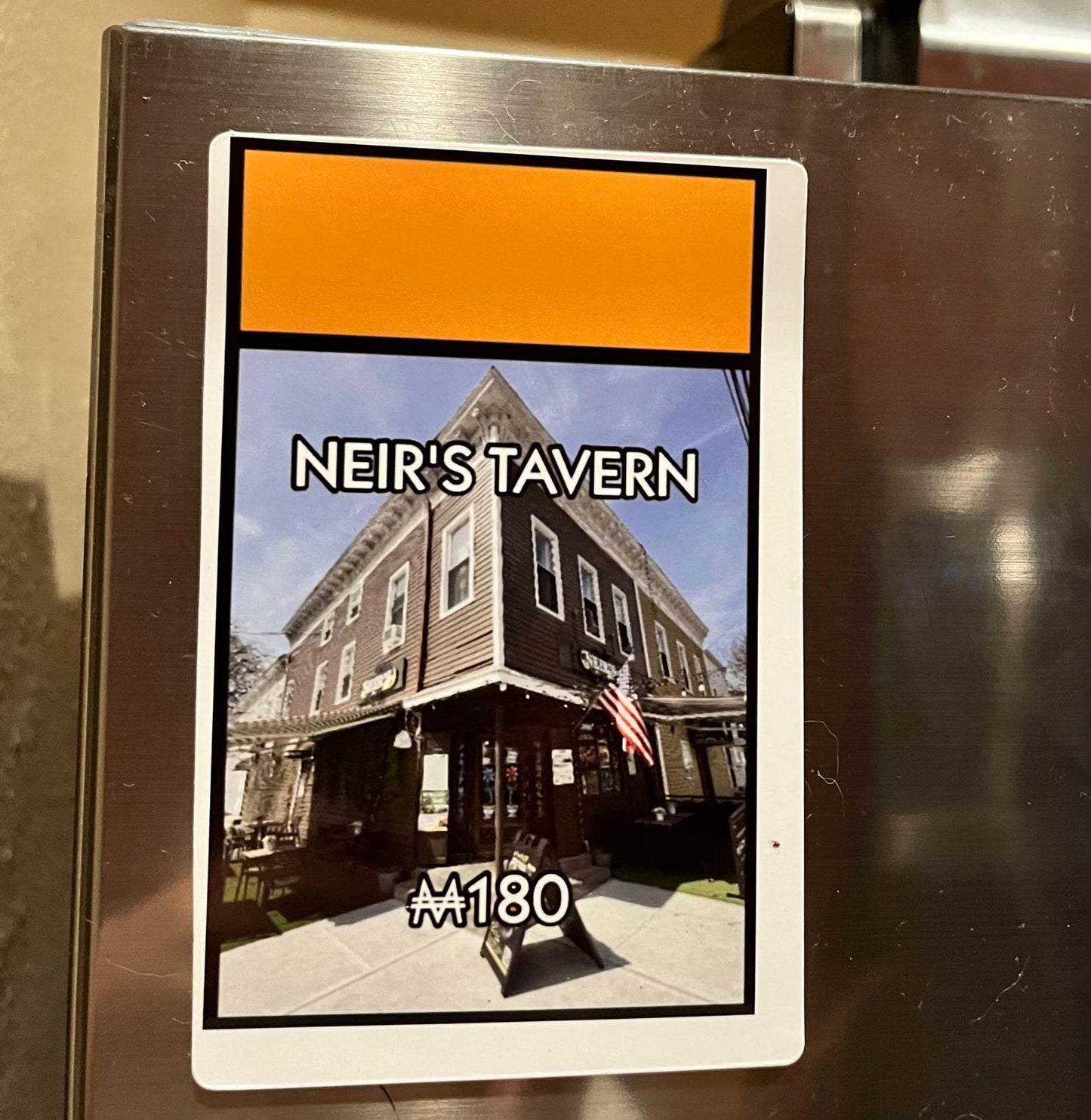 NEIR'S TAVERN MONOPOLY PROPERTY MAGNET